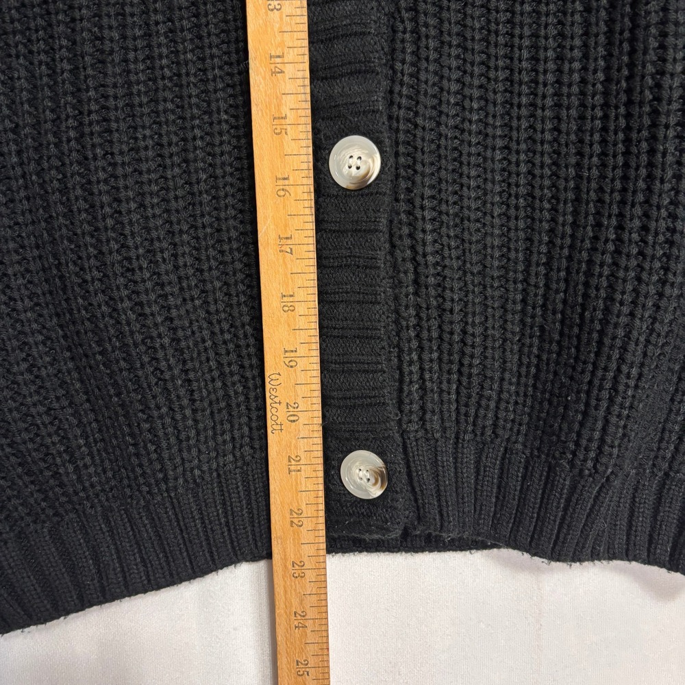 PRETTYGARDEN Cardigan Women Sz S Chunky Knit V-Neck Button Oversized Minimalist - Picture 8 of 10